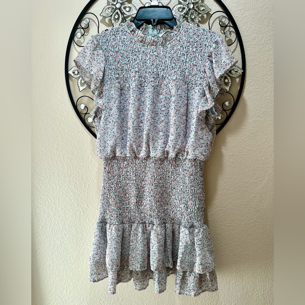 Ruffled Spring Mini Dress